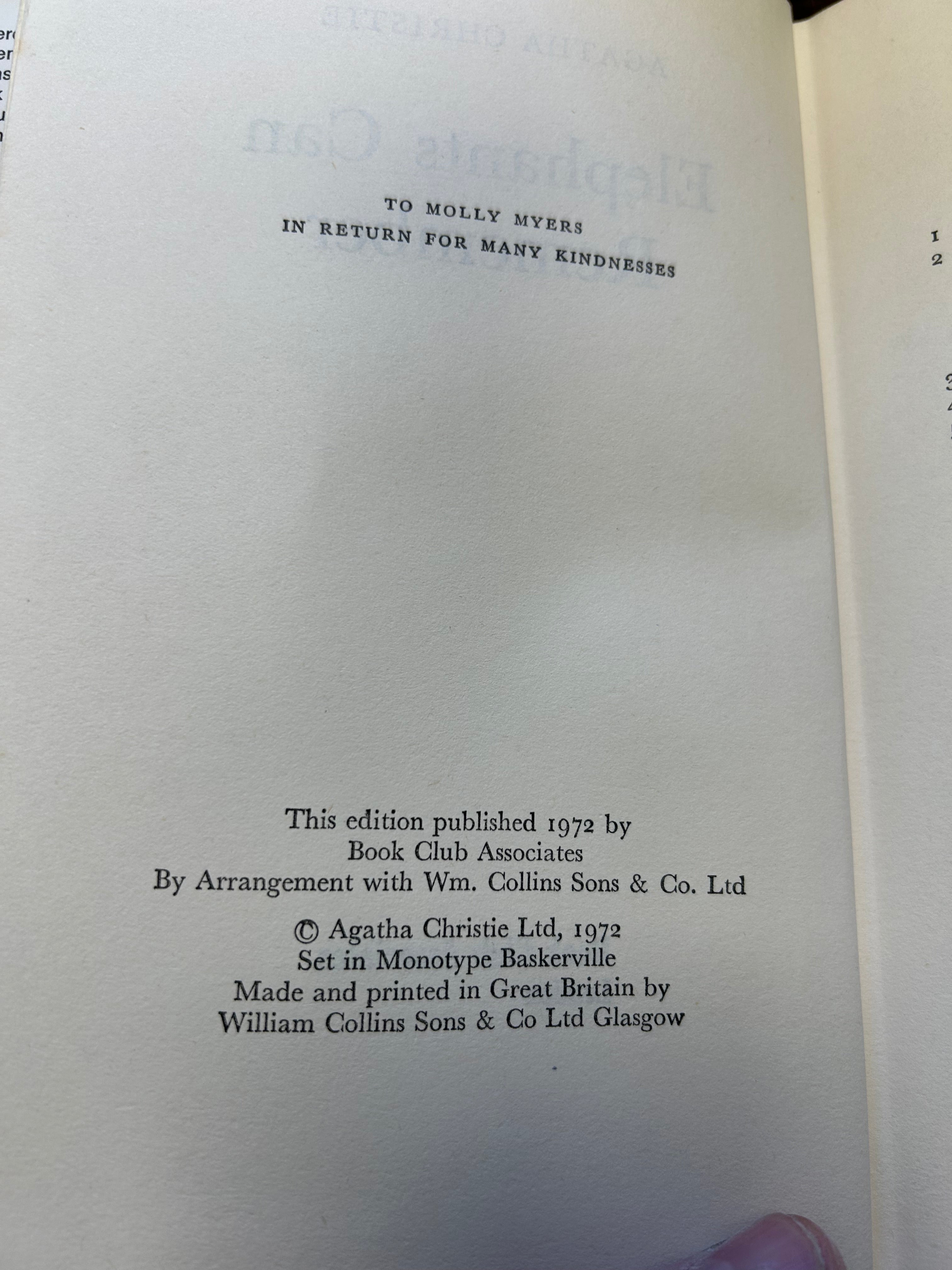 Elephants Can Remember- Agatha Christie (1972 Book Club edition). 019