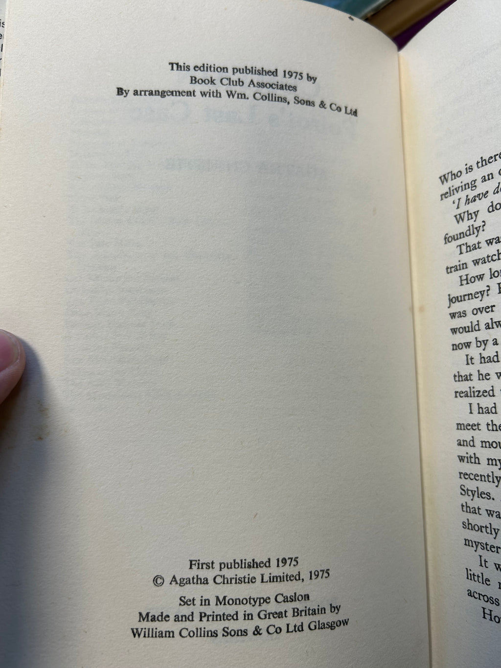 Curtain,Poirot’s Last Case (1975 book club edition) 017