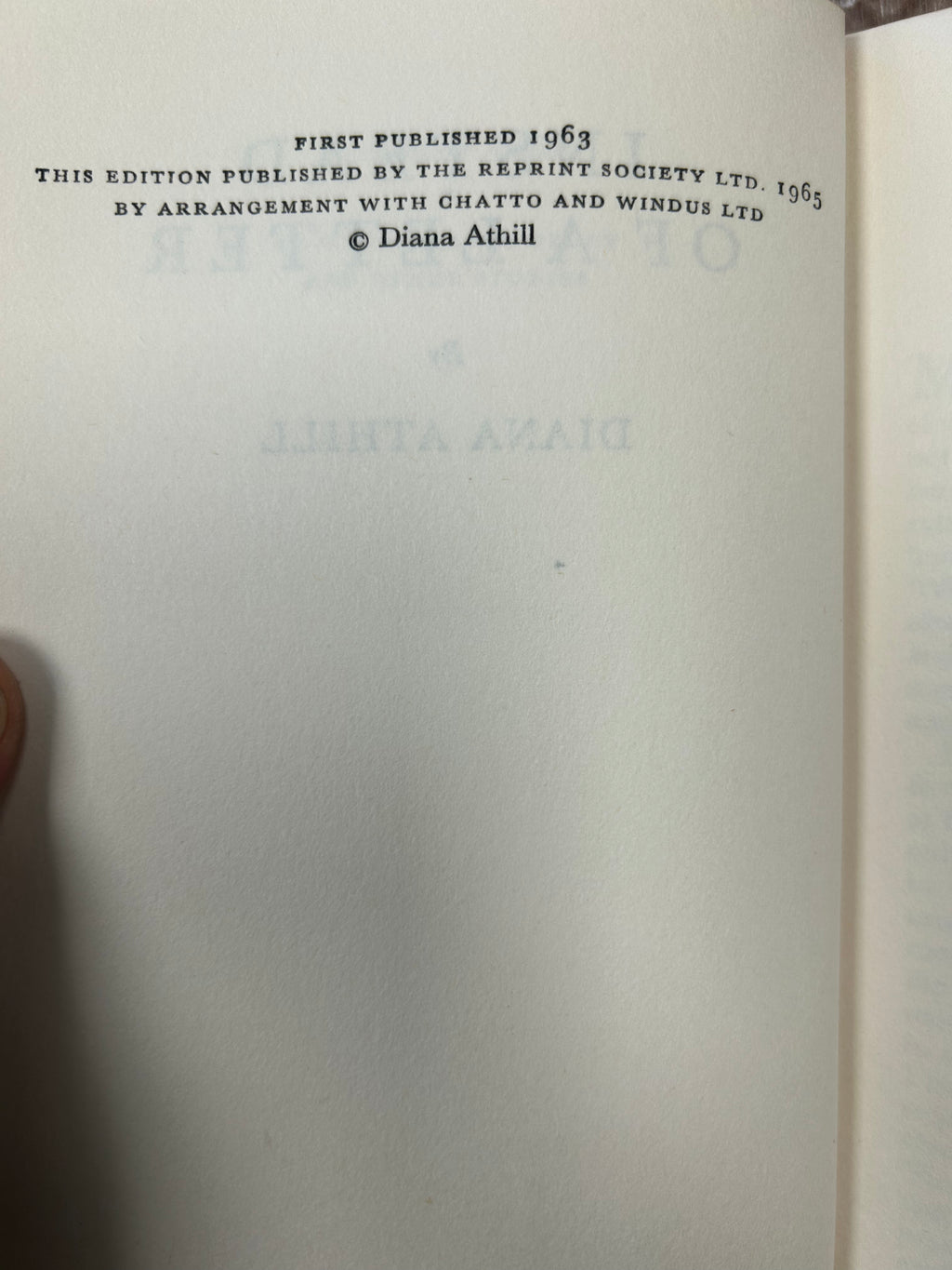 Instead of a Letter- Diana Athill (1965) 002