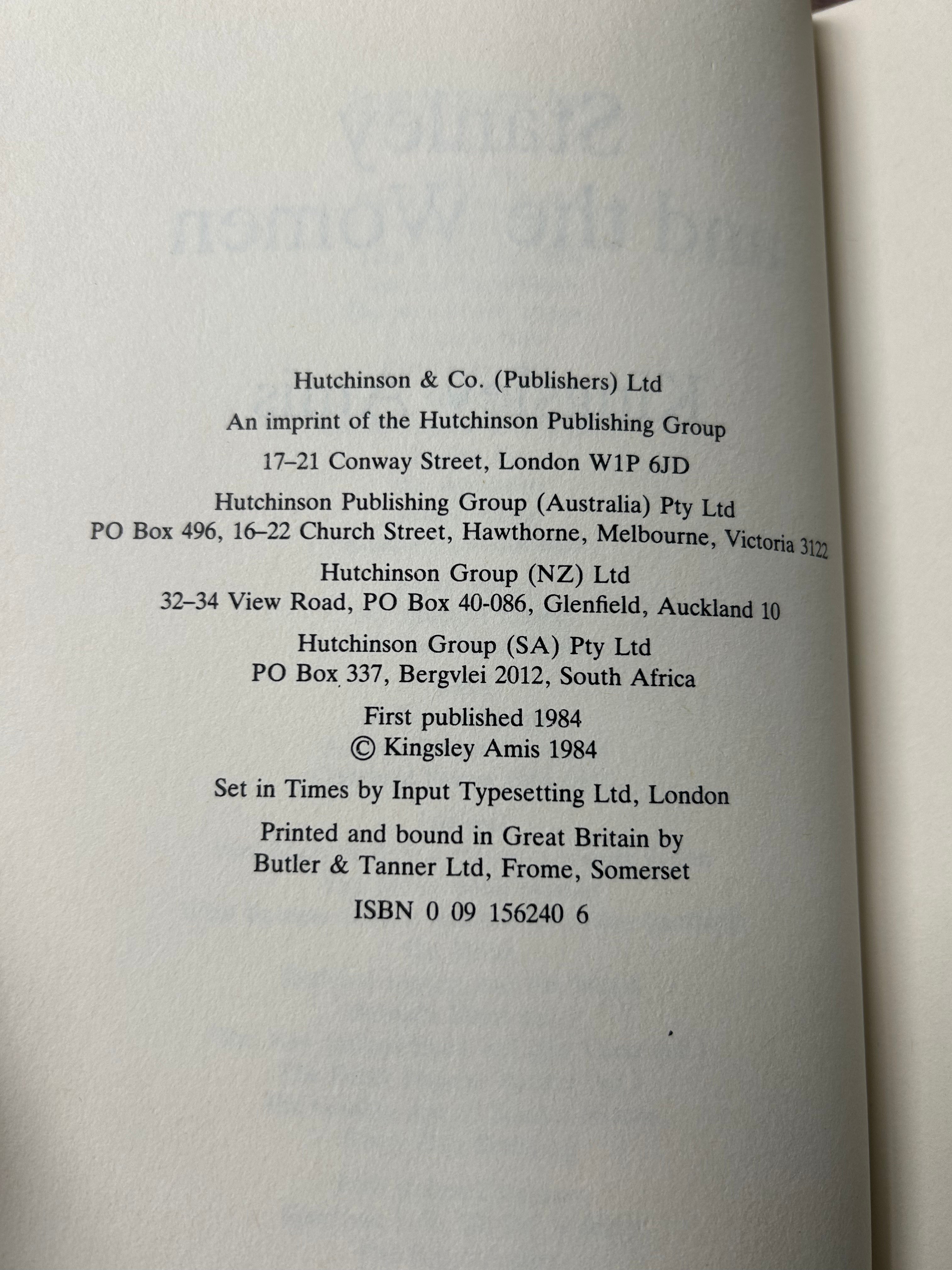 Stanley and the Woman- Kingsley Amis. Uk 1st Edition 1984