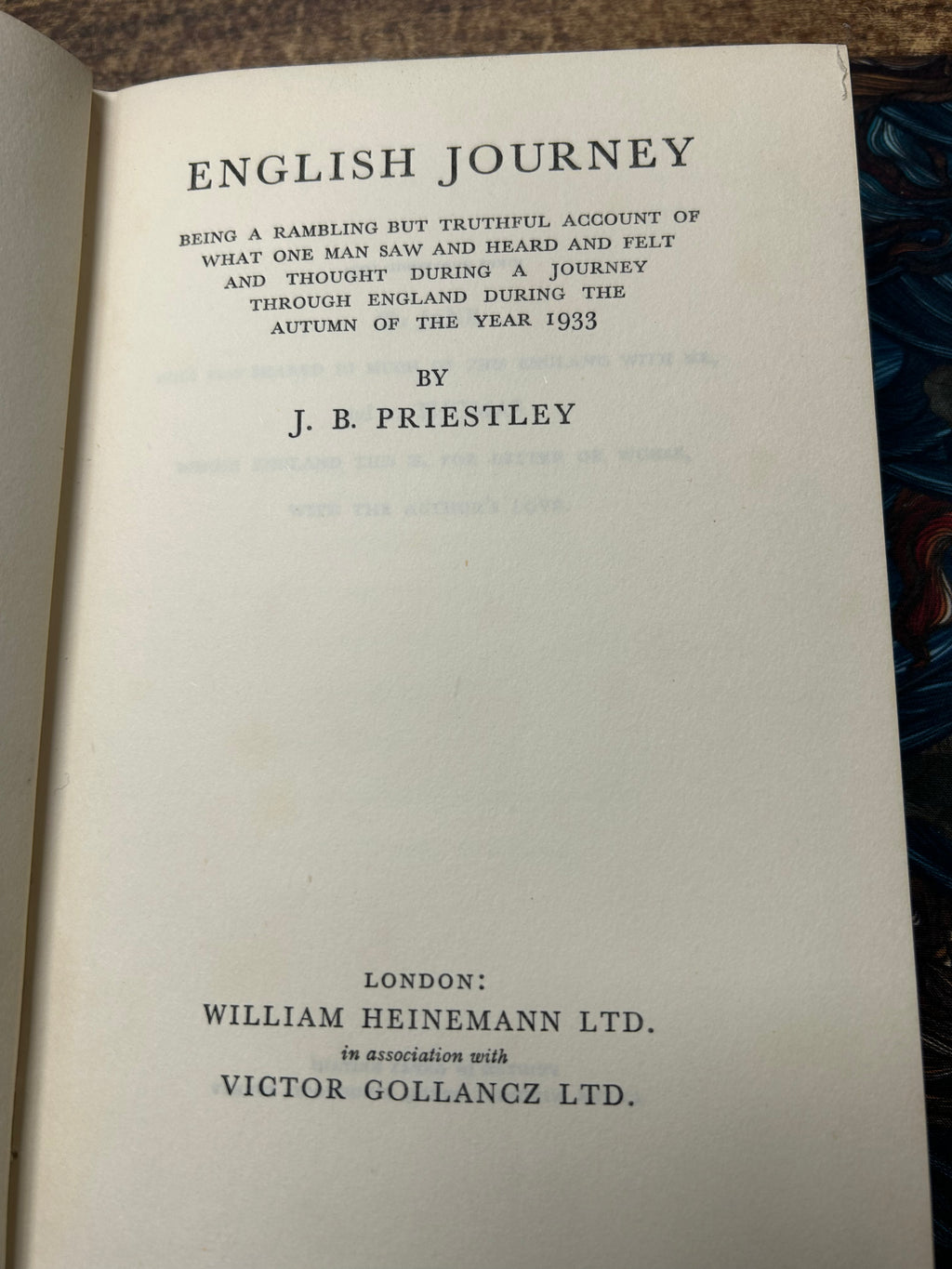 English Journey- J.B.Priestley 1934. (162)