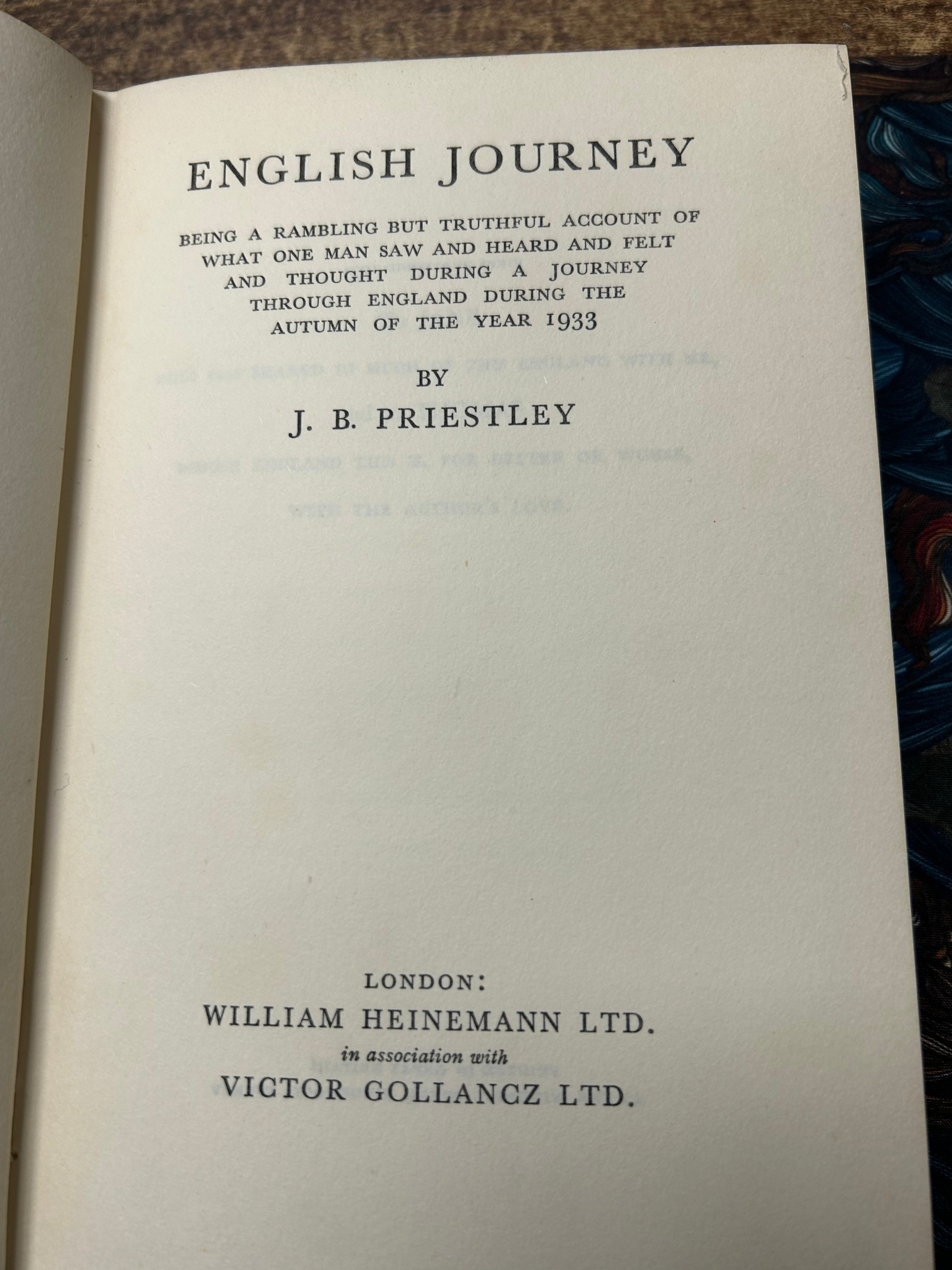 English Journey- J.B.Priestley 1934. (162)