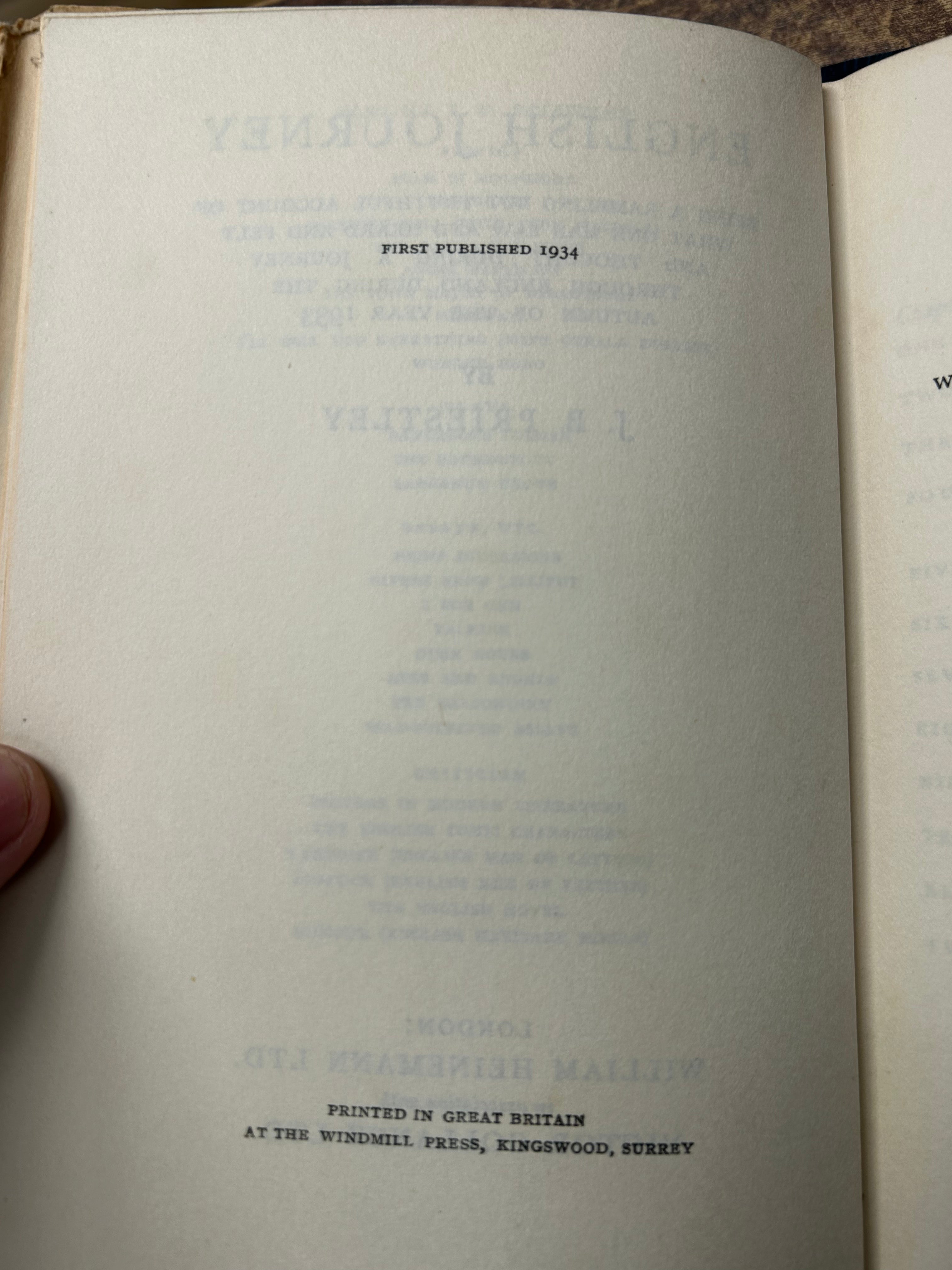 English Journey- J.B.Priestley 1934. (162)